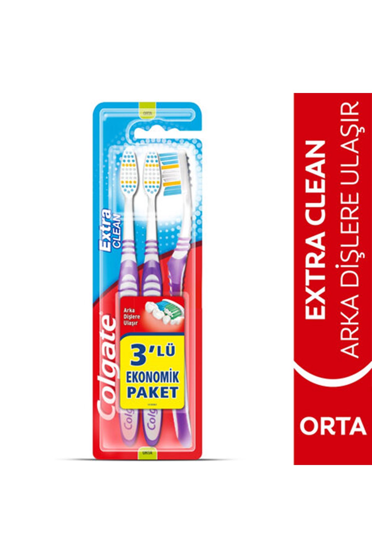 Colgate Diş Fırçası Extra Clean 3 Adet