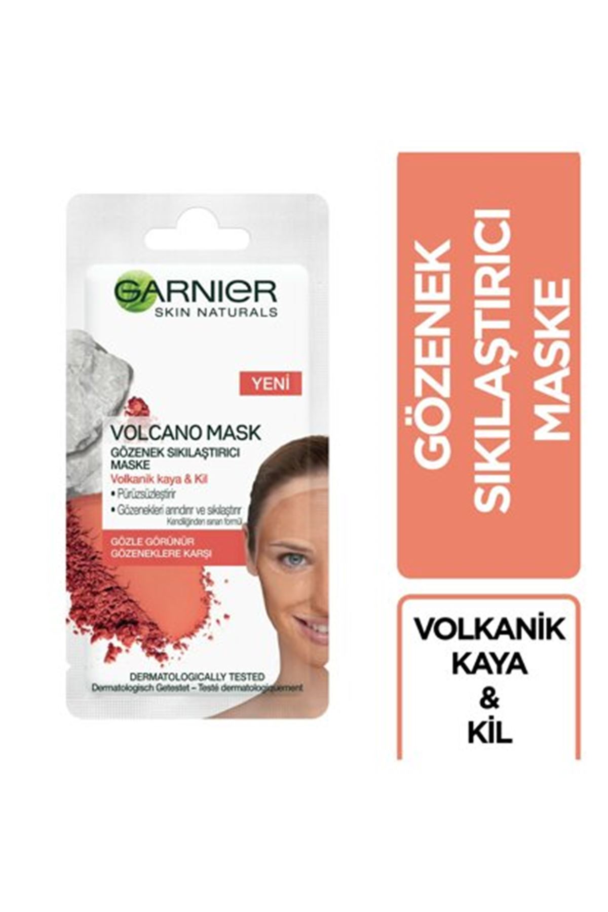Garnier Volkanik Kaya ve Kil İçeren Gözenek Sıkılaştırıcı Kağıt Maske