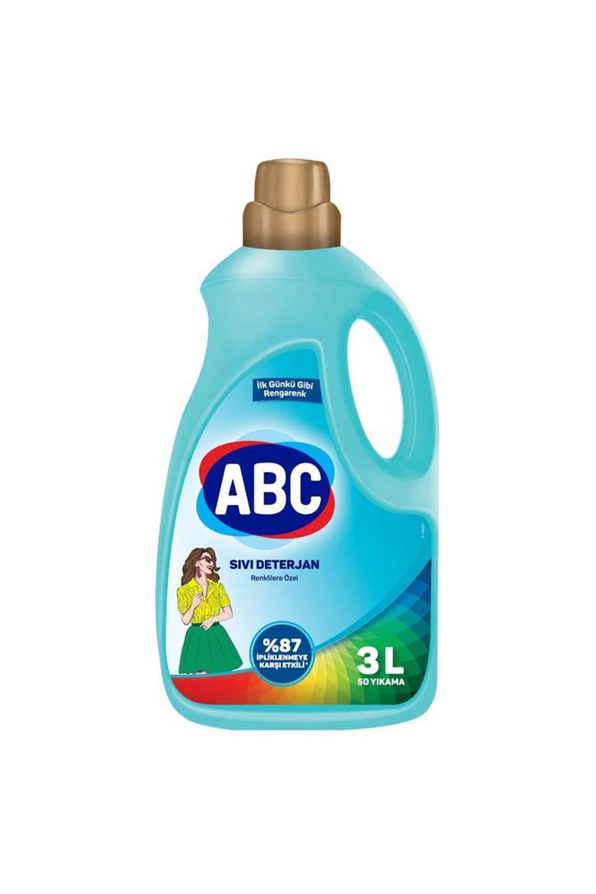 ABC Sıvı Çamaşır Deterjanı Renkliler 2700 ML