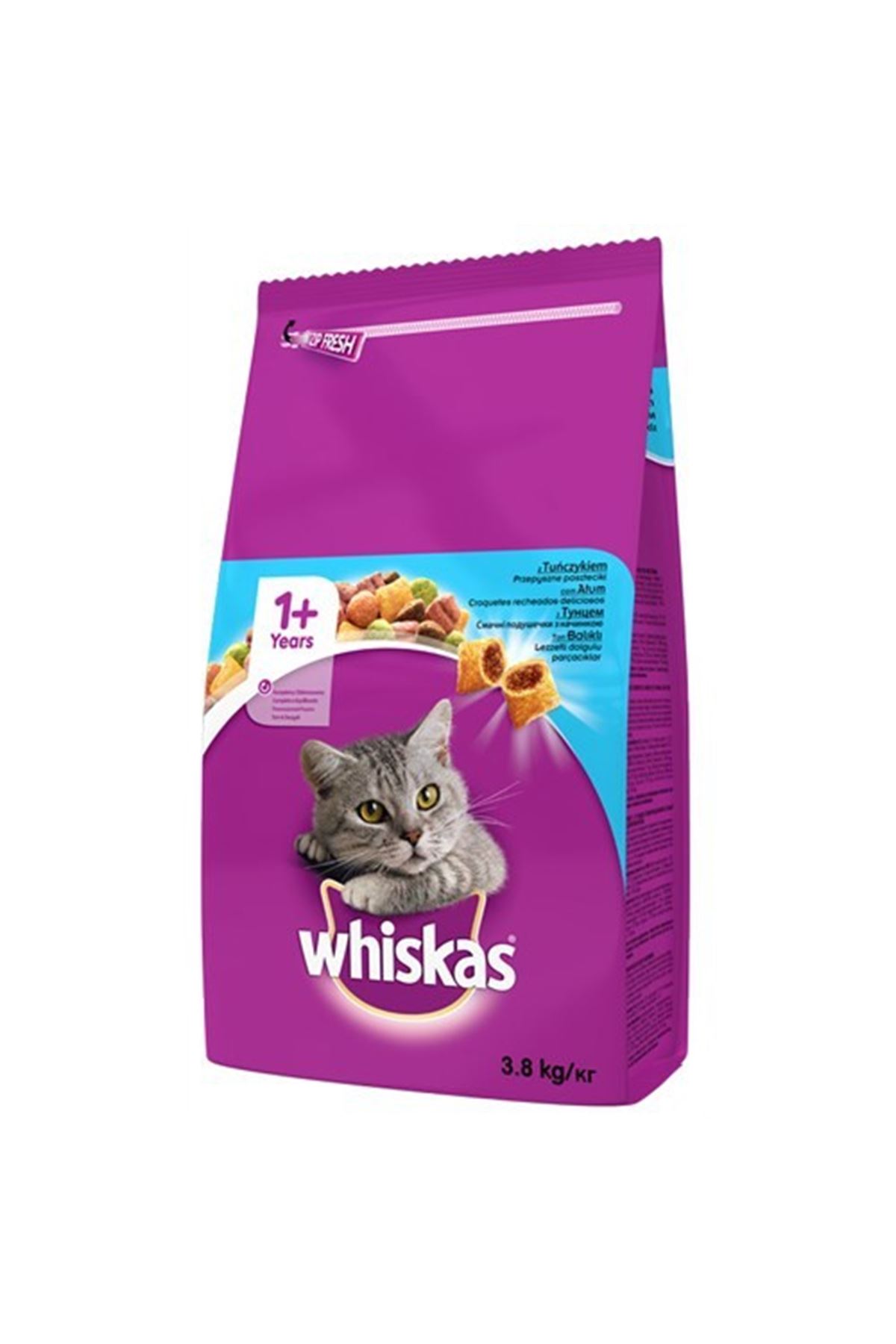 Whiskas 3,8 KG Ton Balıklı ve Sebzeli Yetişkin Kedi Maması
