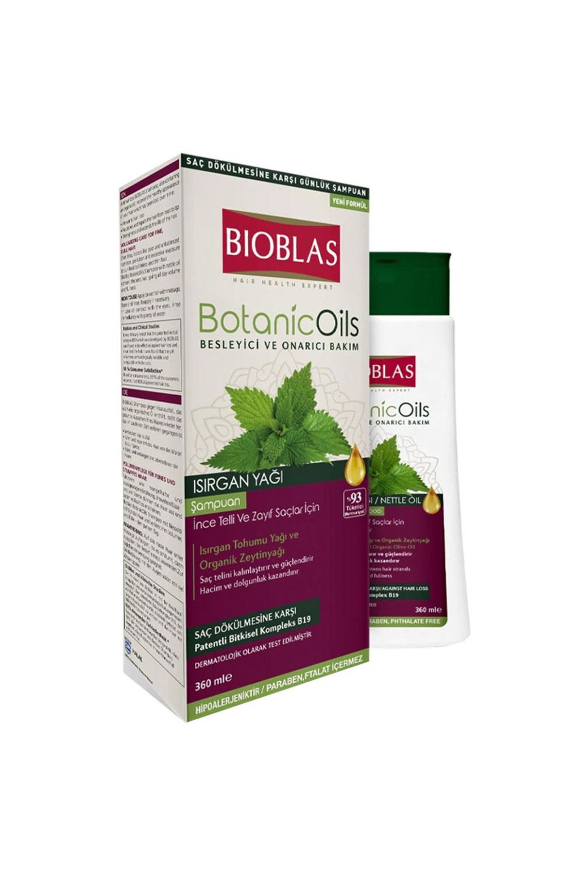 Bioblas Botanic Oil Isırgan Şampuan 360 ML