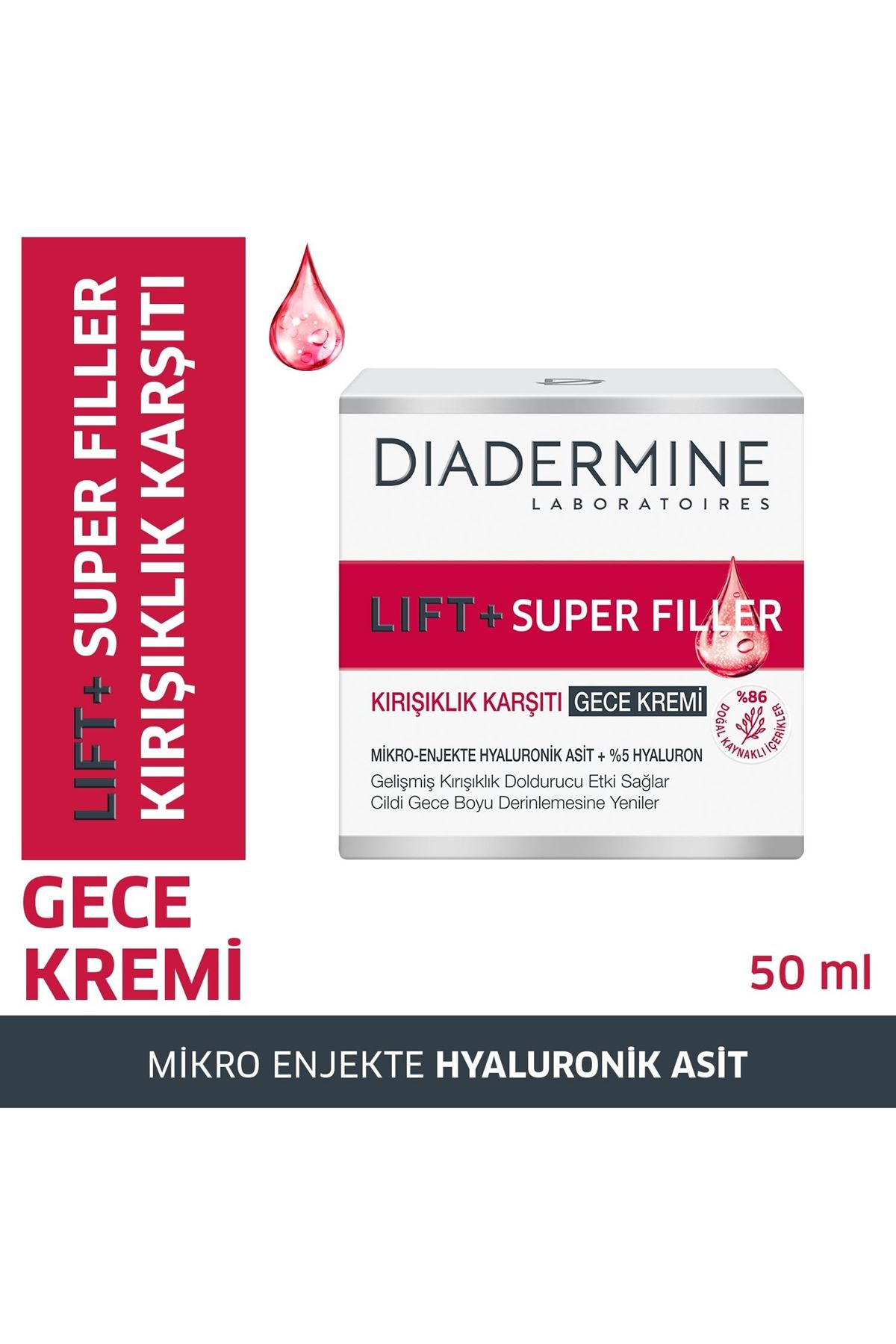 Diadermine Lift + Superfiller Gece Yüz Kremi 50 ML