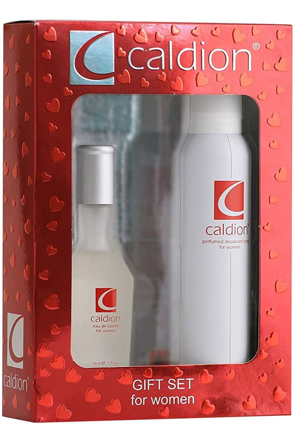 Caldion Kadın Parfüm Seti Edt 100 ml ve Deodorant 150 ml Classic (Beyaz)