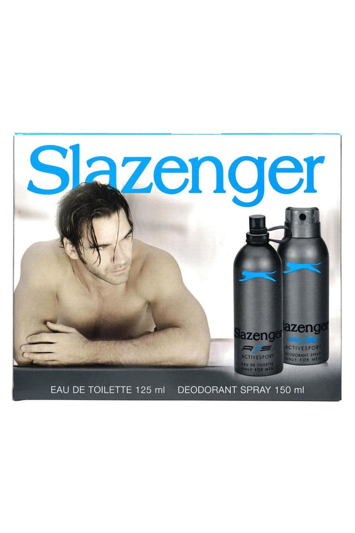 Slazenger Erkek Parfüm Seti 125 ml Edt + 150 ml Deodorant Mavi Sport