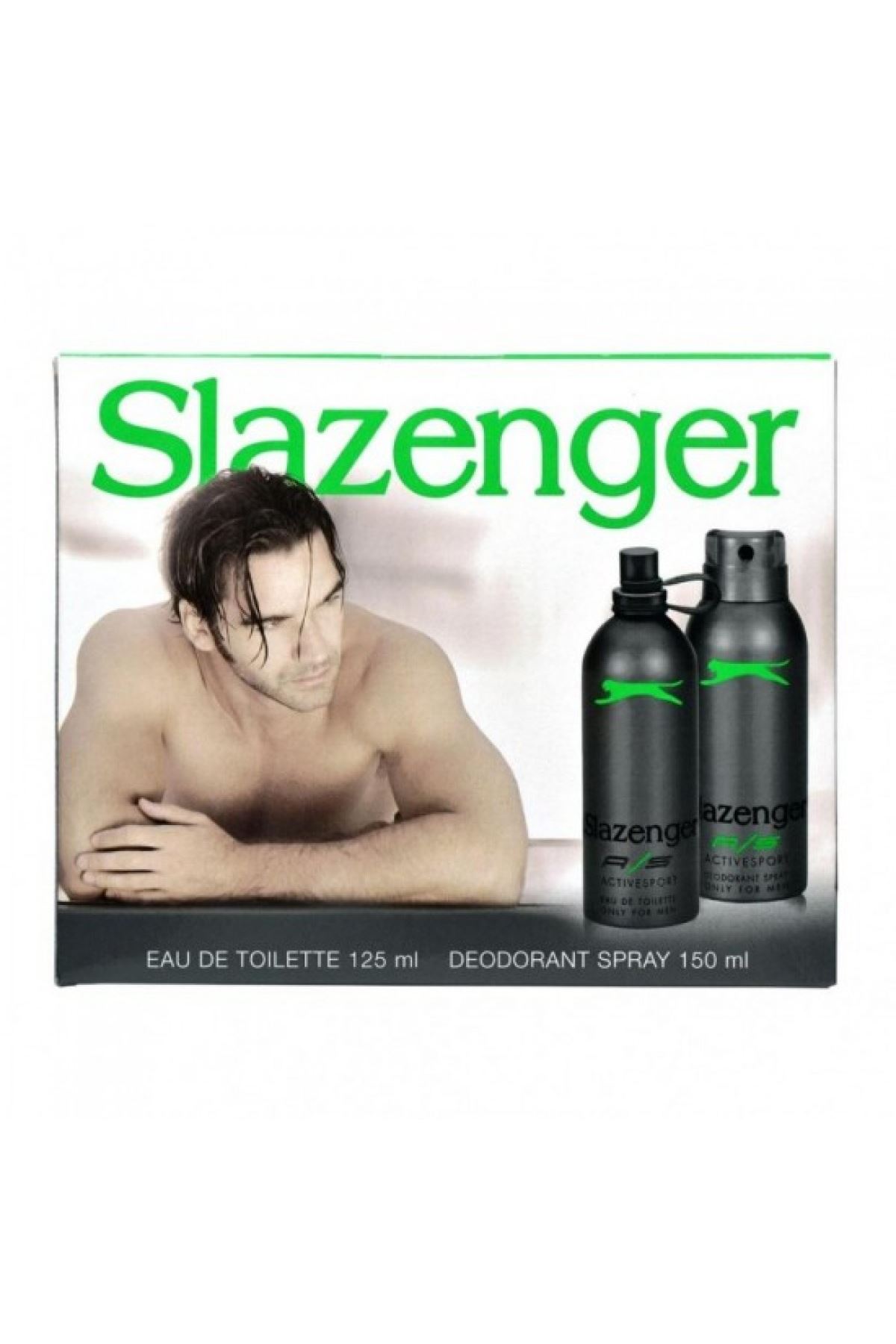 Slazenger Erkek Parfüm Seti 125 ml Edt + 150 ml Deodorant Yeşil Sport