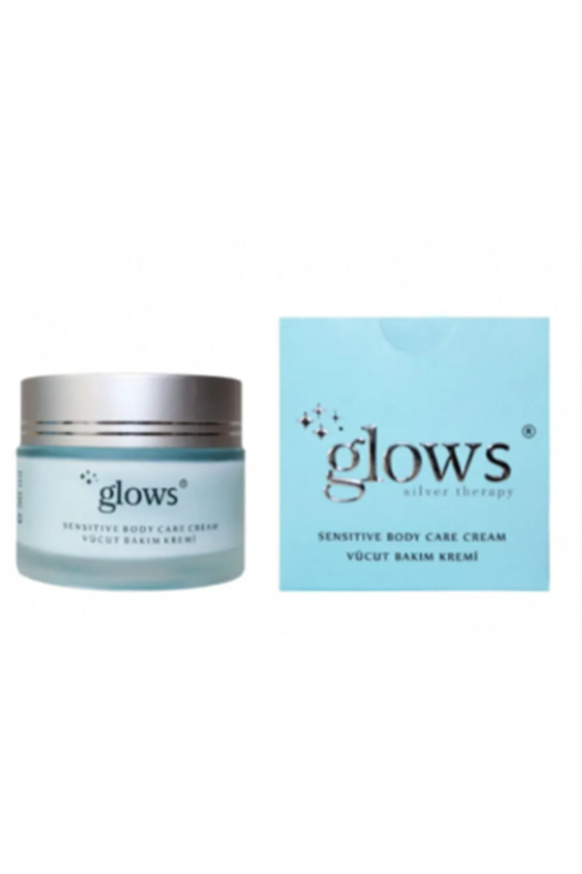 Glows Silver Therapy Sensitive Vücut El Ve Yüz Bakım Kremi 50 ML