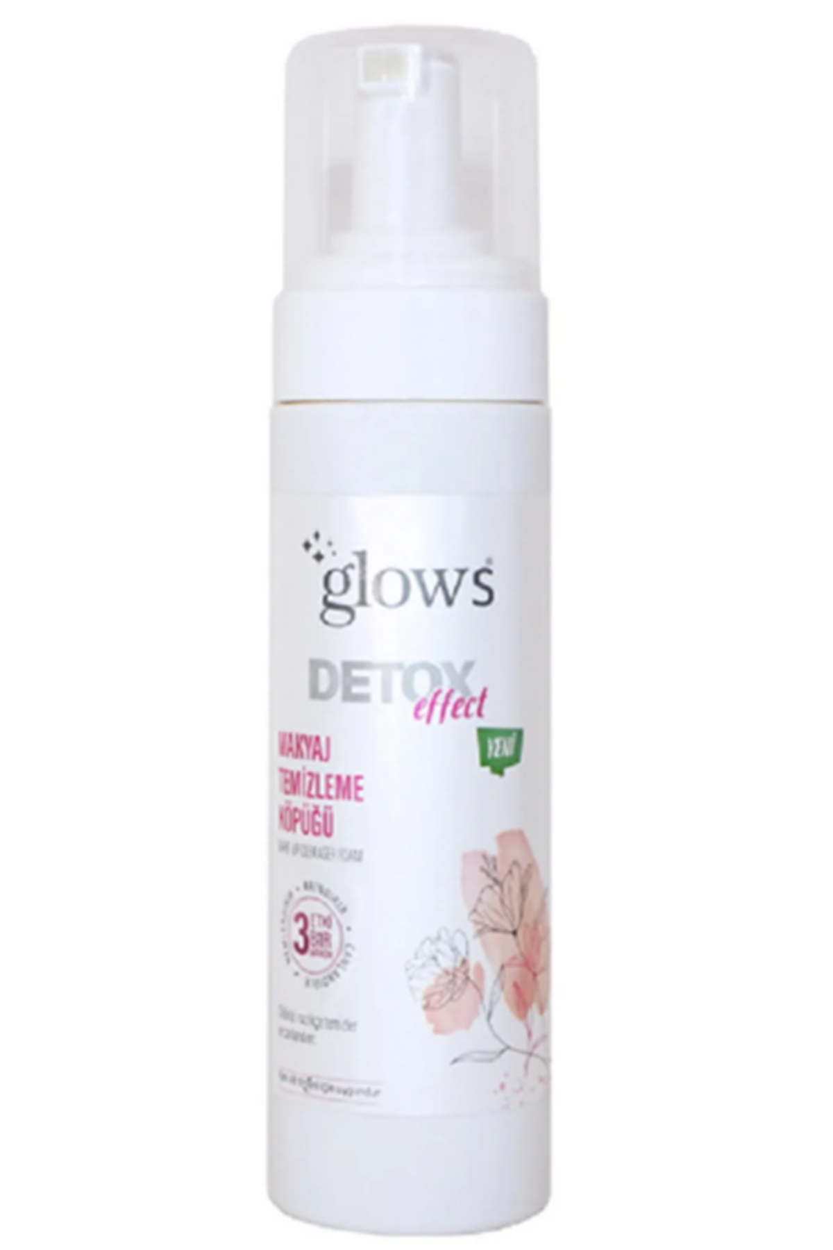 Glows Detox Göz Yakmayan Makyaj Temizleme Köpüğü 200 ml