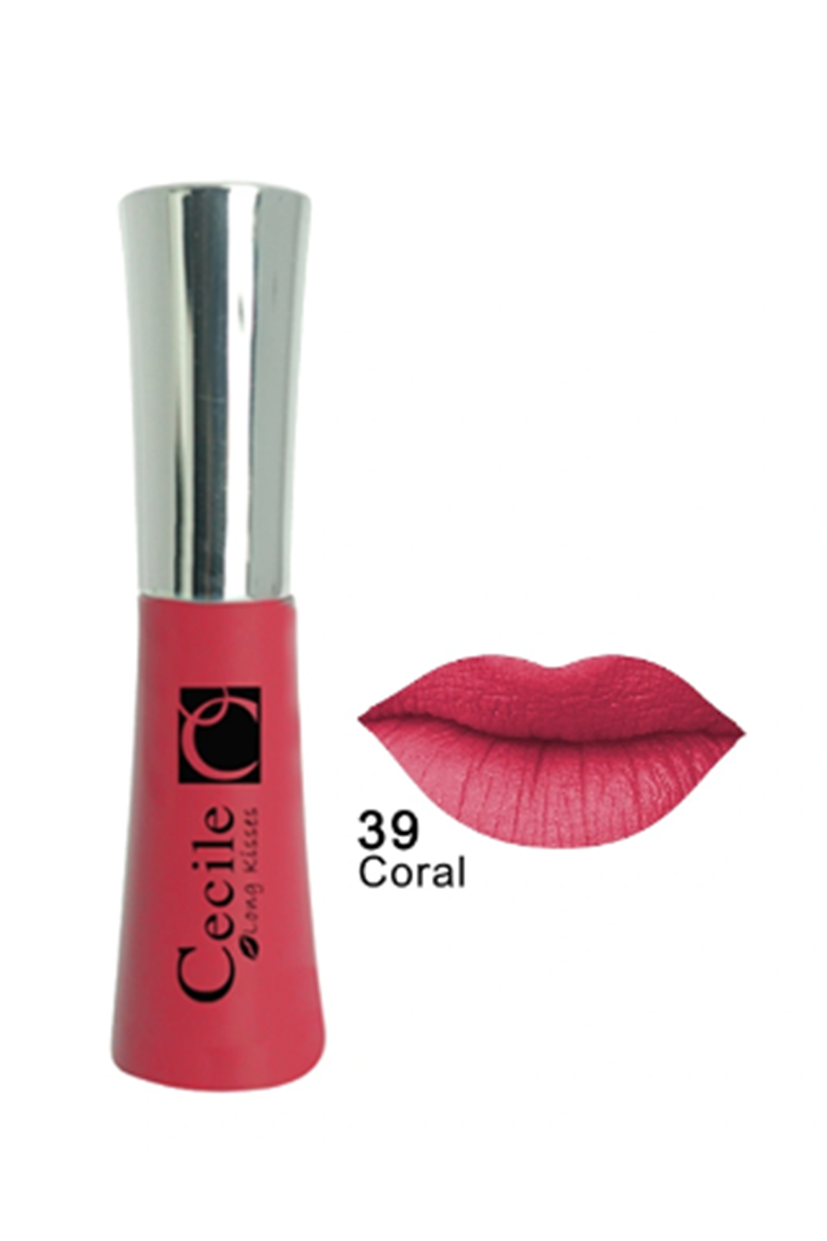 Cecile Long Kisses Lipgloss Kalıcı Mat Ruj 39 Coral