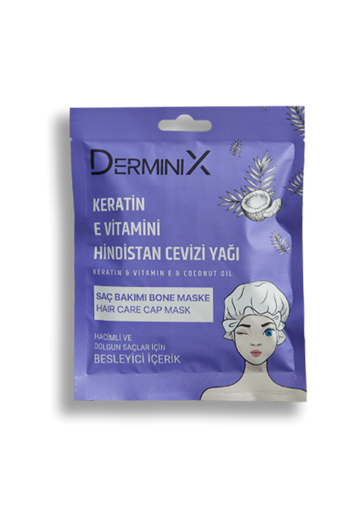 Derminix Keratin & E vitamini & Hindistan Cevizi Yağı Bone Saç Maskesi