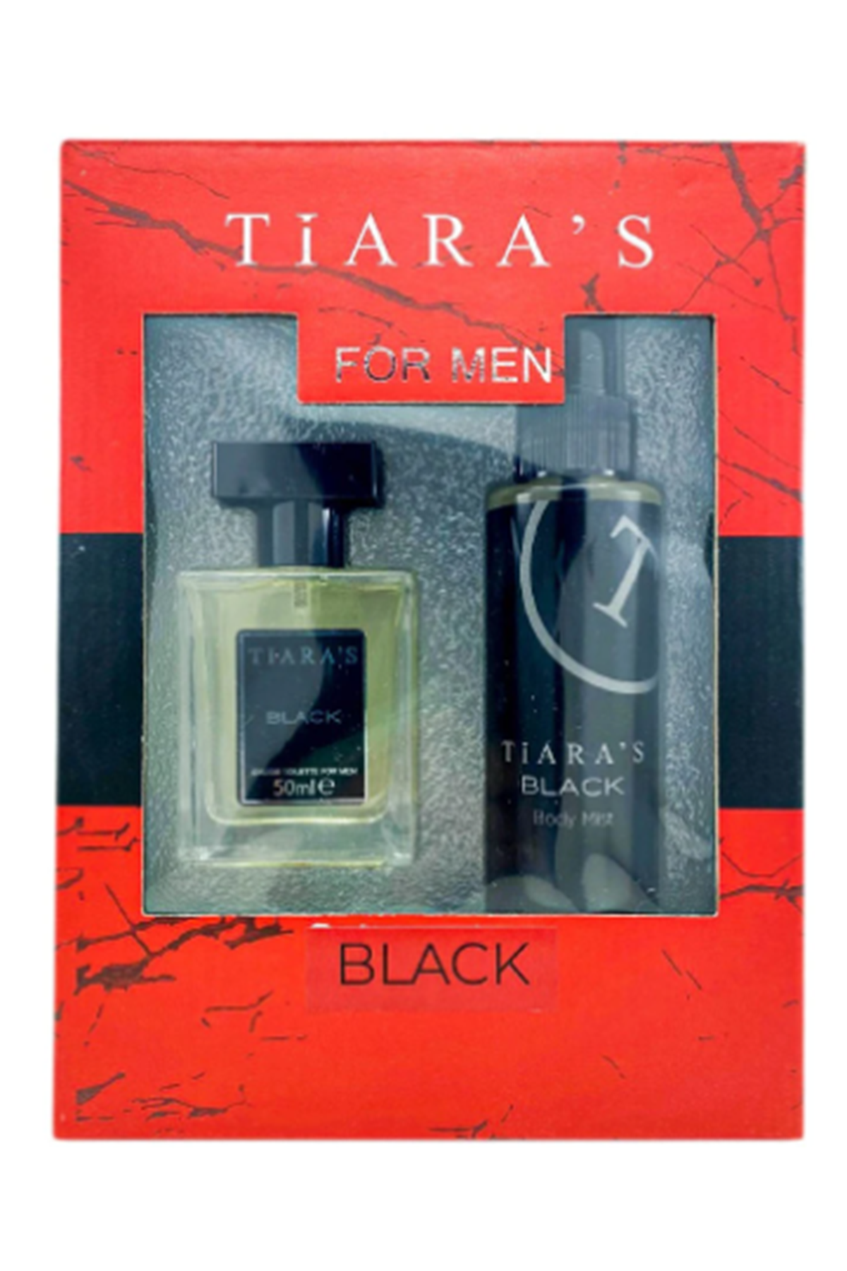 Tiaras Black Edt Erkek Parfüm 50ml + 150 Ml Body Misk Vucut Spreyi