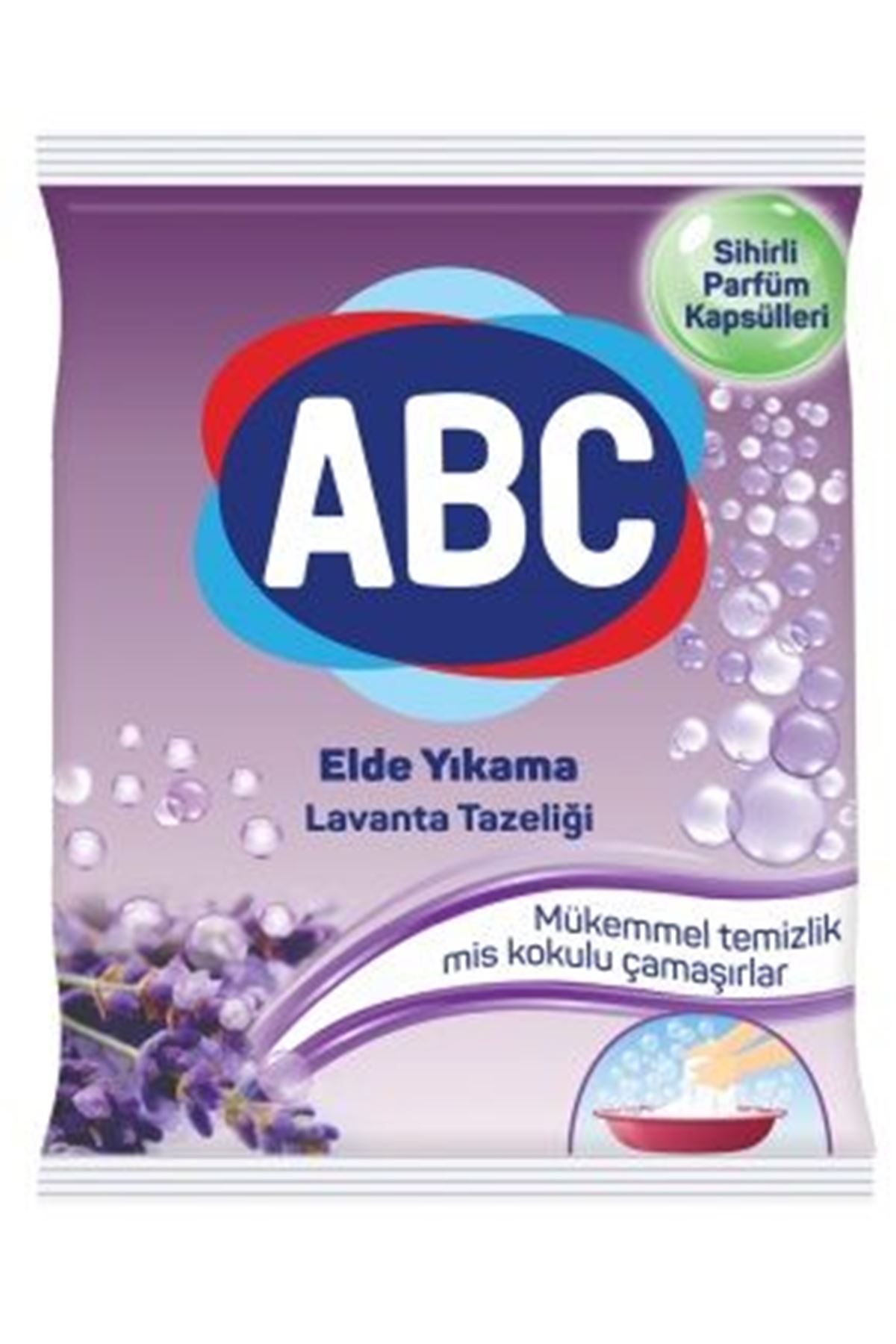 ABC Toz Elde Yıkama Çamaşır Deterjanı Lavanta 600 Gr