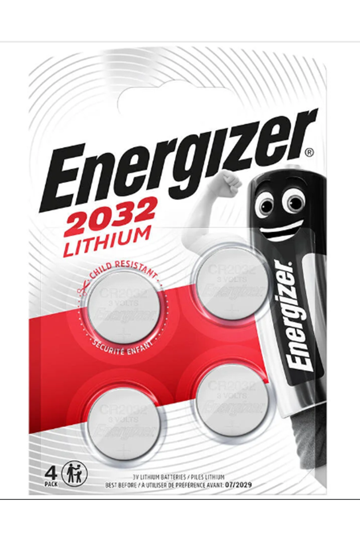 Energizer Düğme Pil Lithium CR2032 (4' lü)