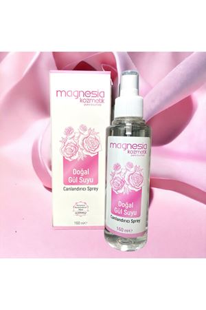 Magnesia Kozmetik Doğal Gül Suyu (Tonik) Canlandırıcı Sprey 160 ML