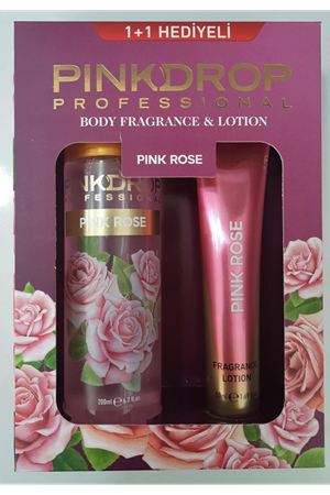 PINKDROP BODY MIST 200ML + LOTION 50ML PINK ROSE