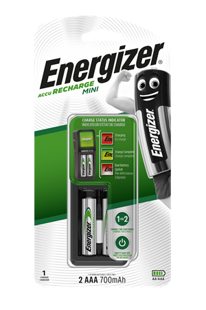 Energizer Pil Şarj Cihazı Mini Charger 2 x AAA Pil