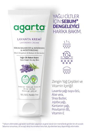 Agarta Doğal Lavanta Cilt Bakım Kremi 75 ml