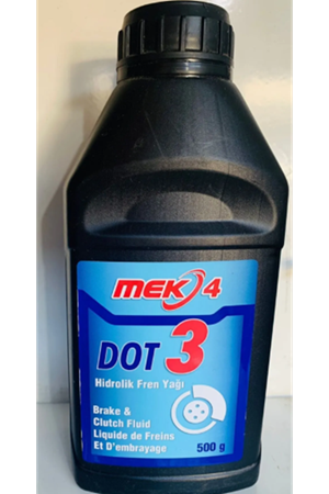 Mek 4 Dot 3 Fren Hidroliği Fren Hidrolik Yağı 500 Gram