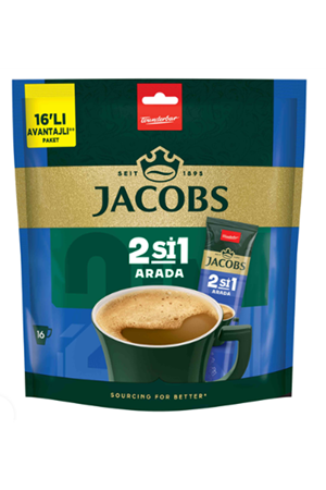Jacobs 2 si 1 Arada 10,5 gr 16 lı Paket 168 Gr