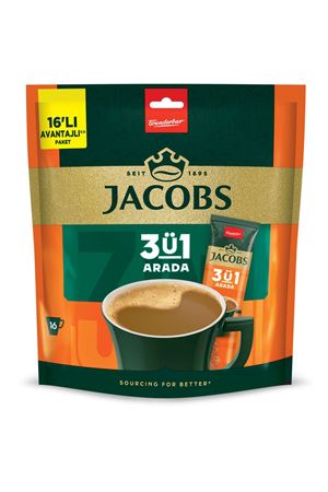 Jacobs 3 ü 1 Arada 16 gr 16 lı Paket 256 Gr